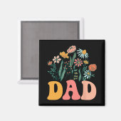 New Dad Wildflower First Birthday & Baby Showe Magnet (Vorderseite/Rückseite)