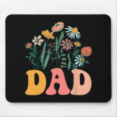New Dad Wildflower First Birthday & Baby Showe Mousepad (Vorne)