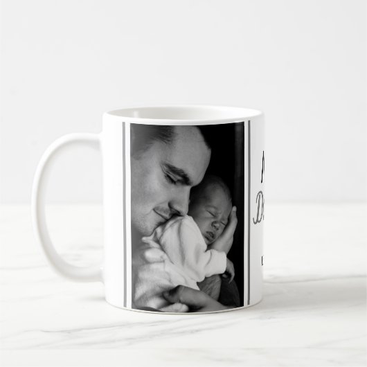 New Daddy 2 Foto Collage Kaffeetasse (Links)
