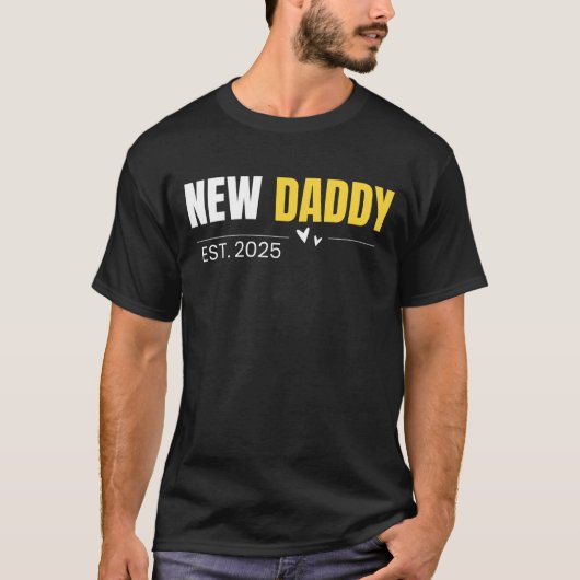 New Daddy Est. T - Shirt zum Vatertag 2025 (Vorderseite)