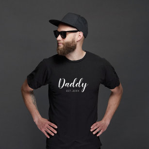 New Daddy Established 2022 Typografie T-Shirt