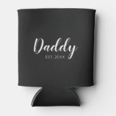 New Daddy Established 2023 Typografie Dosenkühler (Vorderseite)