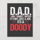 New Daddy gegen das Problem des schlankeren Vaters Postkarte (Vorderseite)