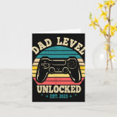 New Daddy I Leveled Up To Dad Mens Pregnancy Idea Karte (Gelbe Blume)