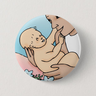 New Daddy und Baby Button