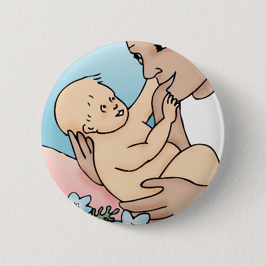 New Daddy und Baby Button (Vorderseite)