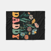 New Daddy Wildflower First Birthday &amp; Baby Sho Fleecedecke (Vorderseite (Horizontal))