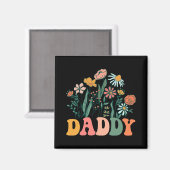 New Daddy Wildflower First Birthday & Baby Sho Magnet (Vorderseite/Rückseite)