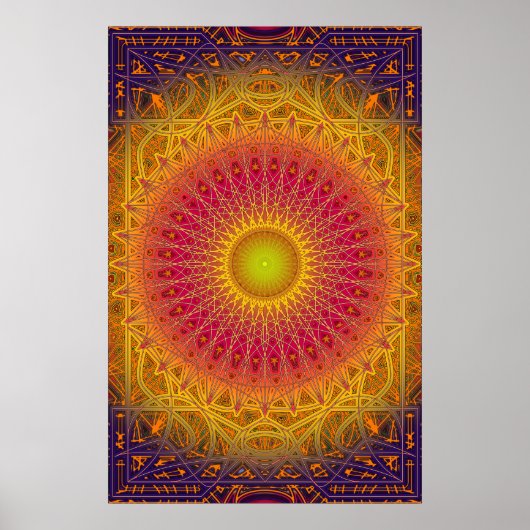 New Dawn Mandala Poster (Vorne)