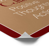 New Day Coffee Positive Threads Aktion> Zitat Poster (Ecke)