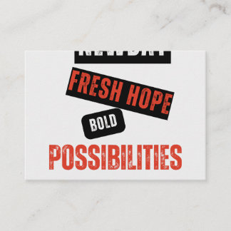 New Day. Fresh Hope. Bold Possibilities. – Inspira Visitenkarte
