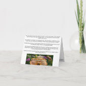 New Day Gardens Notecard- Iris 'Ecru To You' Karte (Rückseite)