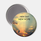 NEW DAY, NEW HOPE Magnet (Vorderseite/Rückseite)