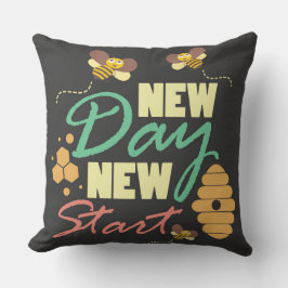 New Day New Start Decorative Pilze Kissen