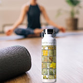 New Day Yellow Daffodien Blume Zitat Trinkflasche