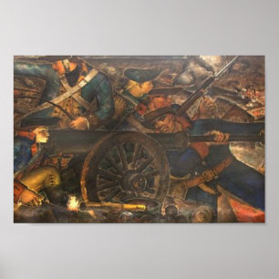 "New Deal" WPA Art Deco Banner Canvas Print Poster