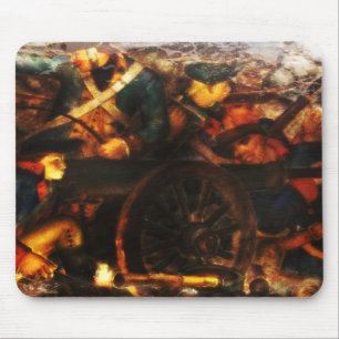 "New Deal" WPA Art-Deco-Grunge-Maus-Pad Mousepad