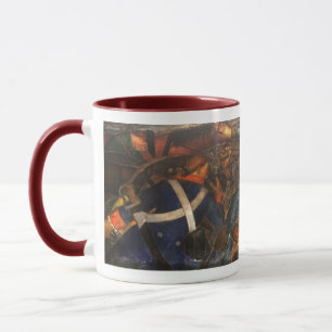 "New Deal" WPA Art Deco Keramik Tasse