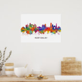 New Delhi India Skyline Poster (Küche)