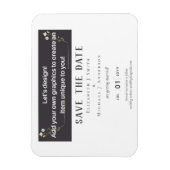 NEW! DESIGN OWN WEDDING Save The Magnetic Date Magnet (Vertikal)