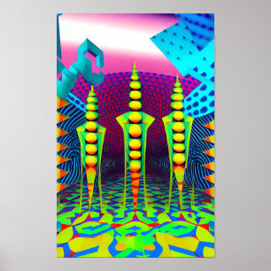 New Dimensions Beckon - Ken Gage Art Poster