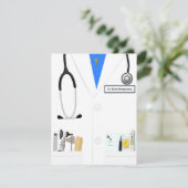 New Doctor Medical Abschluss Celebration Einladung (Stehend Vorderseite)