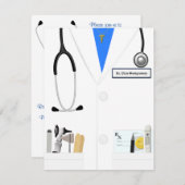 New Doctor Medical Abschluss Celebration Einladung (Vorne/Hinten)