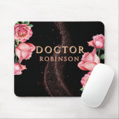 New Doctor, PhD Doctorate floral matte gift Mousepad (Mit Mouse)