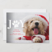 New Dog Puppy Jow Paw Weihnachten Ankündigung (Vorderseite)