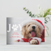 New Dog Puppy Jow Paw Weihnachten Ankündigung (Stehend Vorderseite)