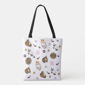 New | Doodles Tote | Sunset Park Cats | Rescue Tasche