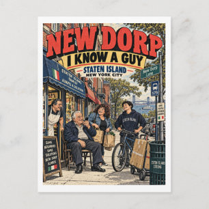 New Dorp Ich kenne einen Typen Postkarte