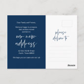 New Dream Zuhause Address Ankündigung, Moderne Mar Postkarte (Rückseite)