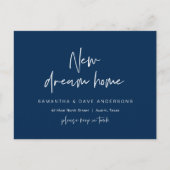 New Dream Zuhause Address Ankündigung, Moderne Mar Postkarte (Vorderseite)