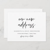 New Dream Zuhause Address Ankündigung, Modernes Po Postkarte (Vorne/Hinten)