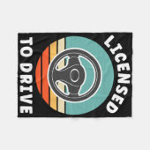 New Driver Driver's Permit Celebration Teen Driver Fleecedecke (Vorderseite (Horizontal))