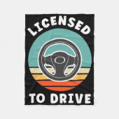 New Driver Driver's Permit Celebration Teen Driver Fleecedecke (Vorderseite)