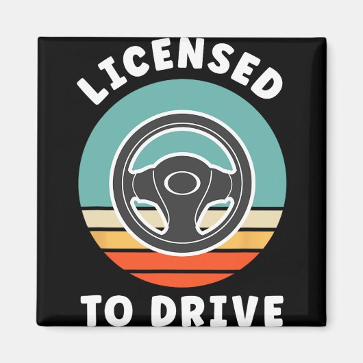 New Driver Driver's Permit Celebration Teen Driver Magnet (Vorne)