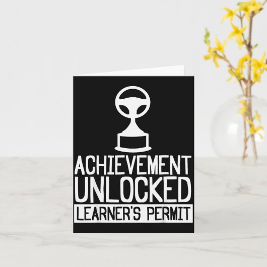 New Driver Learner Permit Driving School - Driver' Karte (Gelbe Blume)