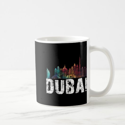 New Dubai Love Skyline Uni For Holidays In Dubai  Kaffeetasse (Rechts)