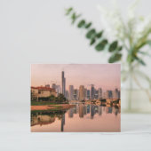 New Dubai Skyline Postkarte (Stehend Vorderseite)