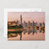 New Dubai Skyline Postkarte (Vorne/Hinten)
