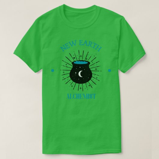 New Earth Alchemist 2 blau T-Shirt (Design vorne)