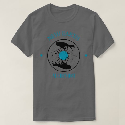 New Earth Alchemist 3 blau T-Shirt (Design vorne)