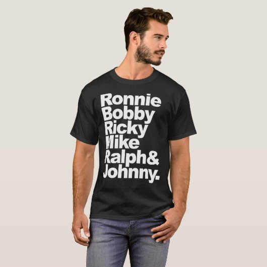 New Edition Ronnie, Bobby, Ricky, Mike, Ralph & am T-Shirt (Vorne ganz)