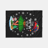 New Elf Squad Xmas Women Girls Mom Christmas Famil Fleecedecke (Vorderseite (Horizontal))