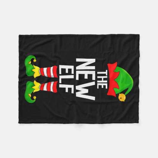 New Elf Xmas Matching Family Elf Squad Christmas  Fleecedecke (Vorderseite (Horizontal))