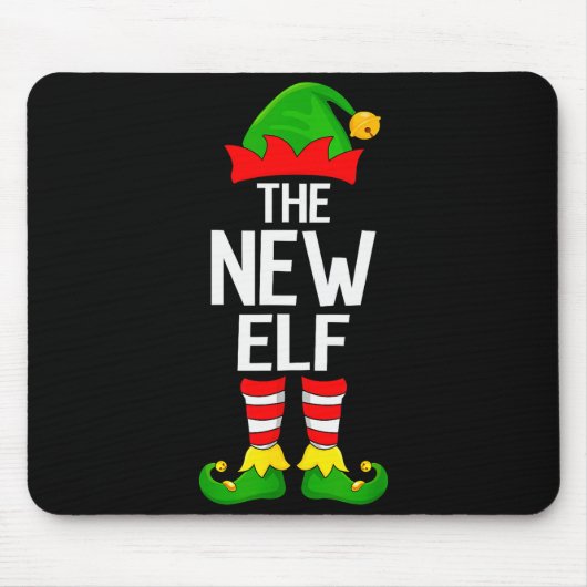New Elf Xmas Matching Family Elf Squad Christmas Mousepad (Vorne)
