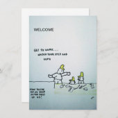 "New Employee Welcome" von GUHLComics flat Note C Mitteilungskarte (Vorne/Hinten)