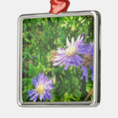 New England Asters Silbernes Ornament (Links)